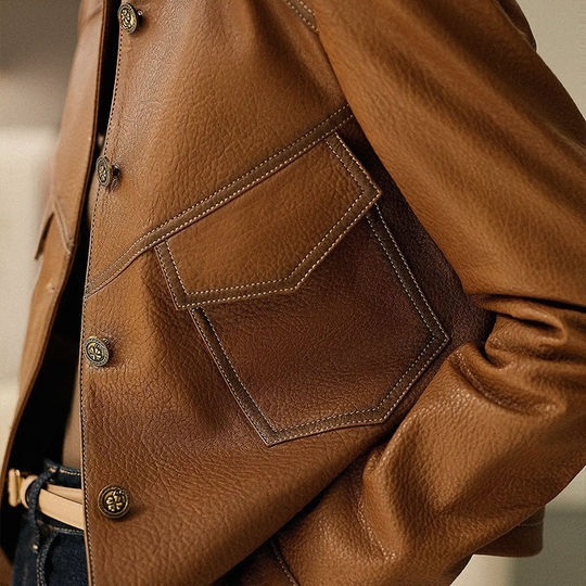 EB | Braune Jacke für Damen Langarm