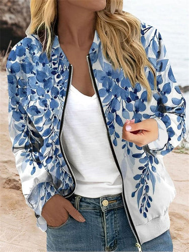 EB | Damen Blumen Bomberjacke