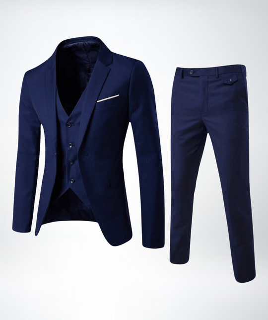 EB Herren Slim Fit Business Anzug 2-teilig – Sakko & Hose