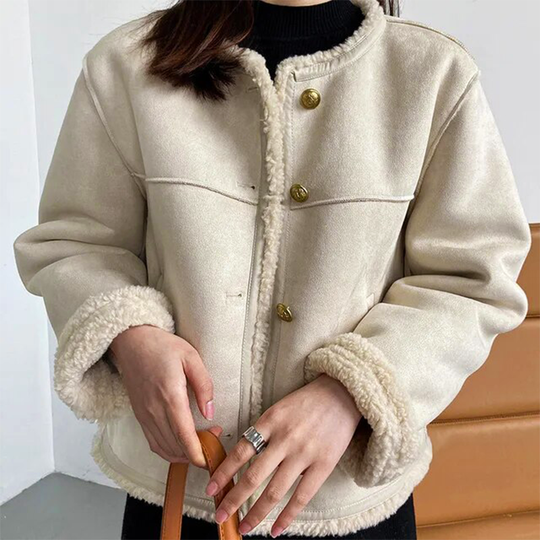EB | Vintage Wildlederjacke - Warmer und Bequemer Schnitt