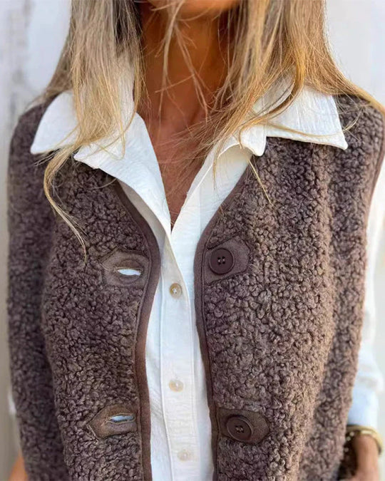 EB | Damen Herbst Knöpfli Kurz Warm