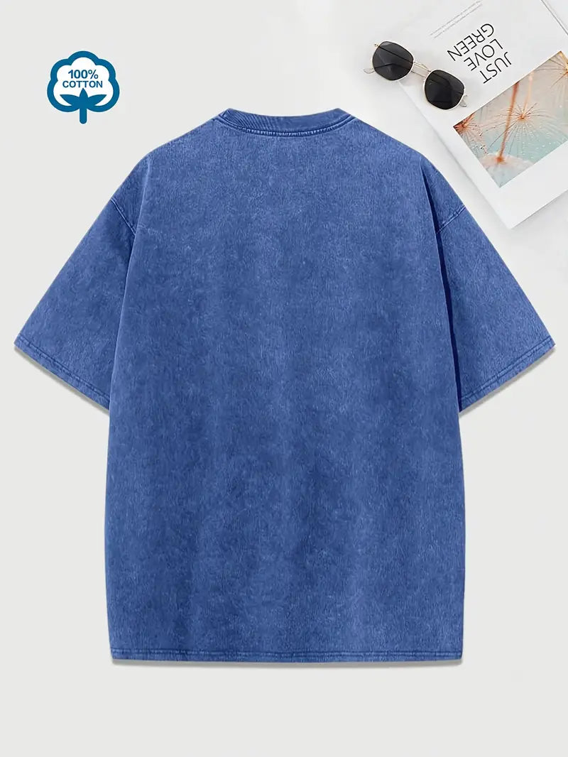EB | Baumwoll-T-Shirt mit Rundhalsausschnitt