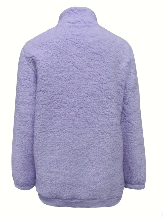 EB | Leichtgewicht Fleece-pullover mit Reißverschluss Polyester Warm und Bequem