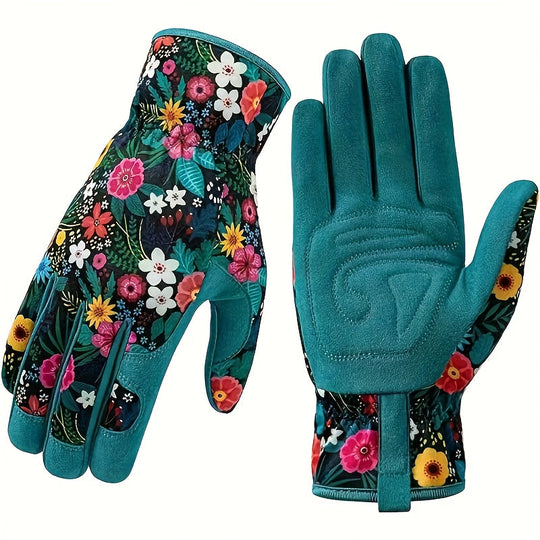 EB | Atmungsaktive Gartenhandschuhe mit Blumenmuster