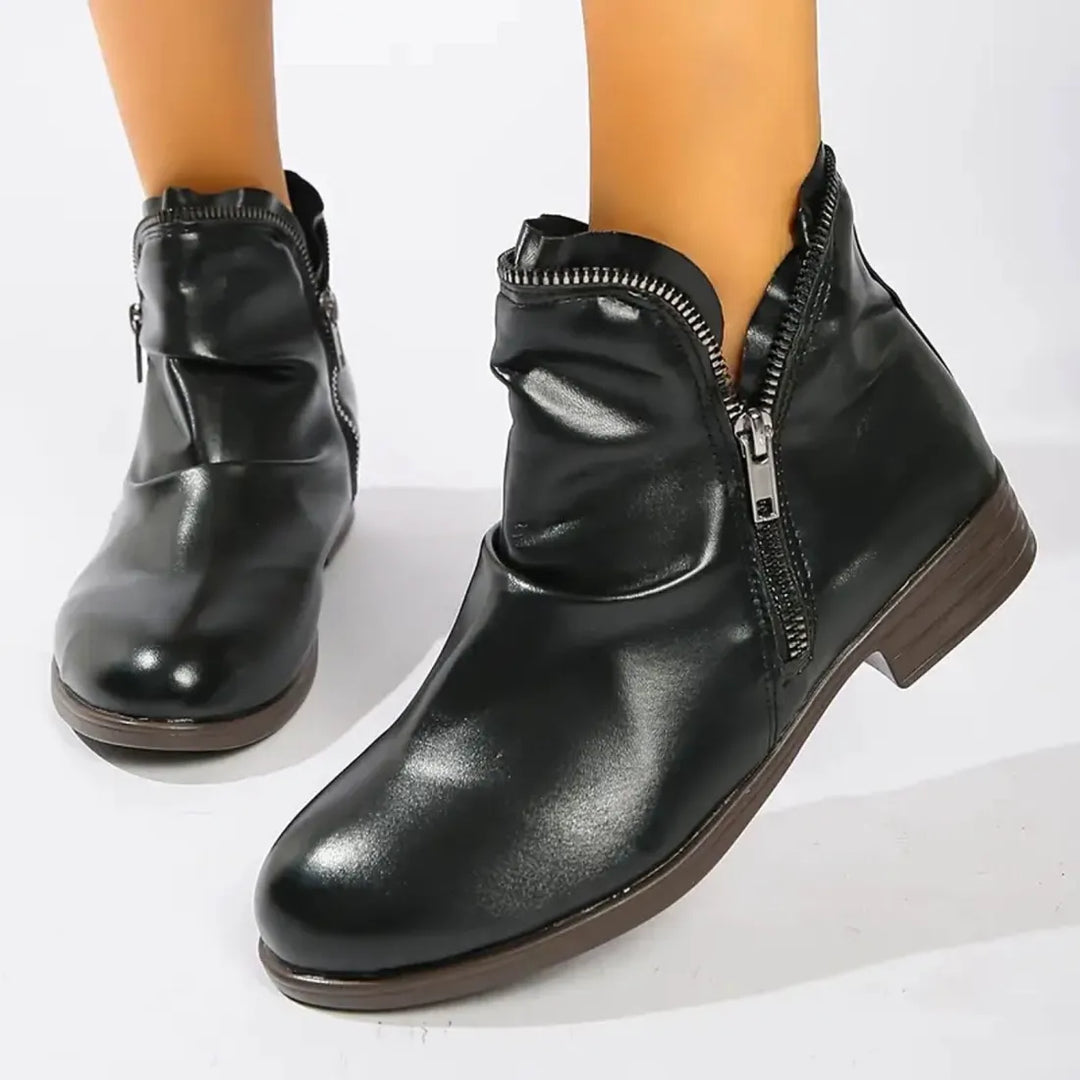 Damenstiefel mit doppeltem Reißverschluss EB EB
