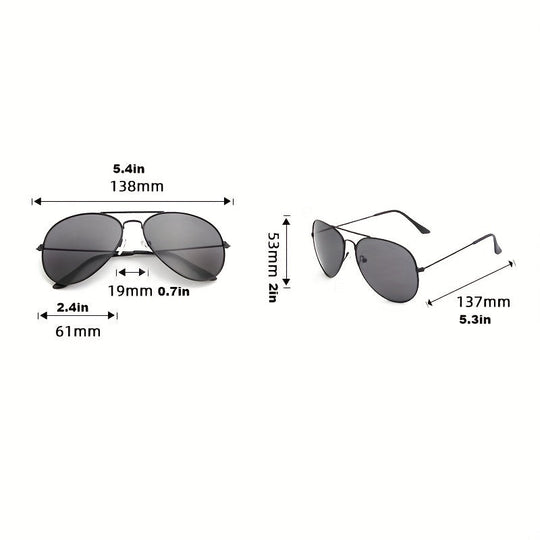 EB | Klassische Aviator-Sonnenbrille mit Goldenem Rahmen für Damen