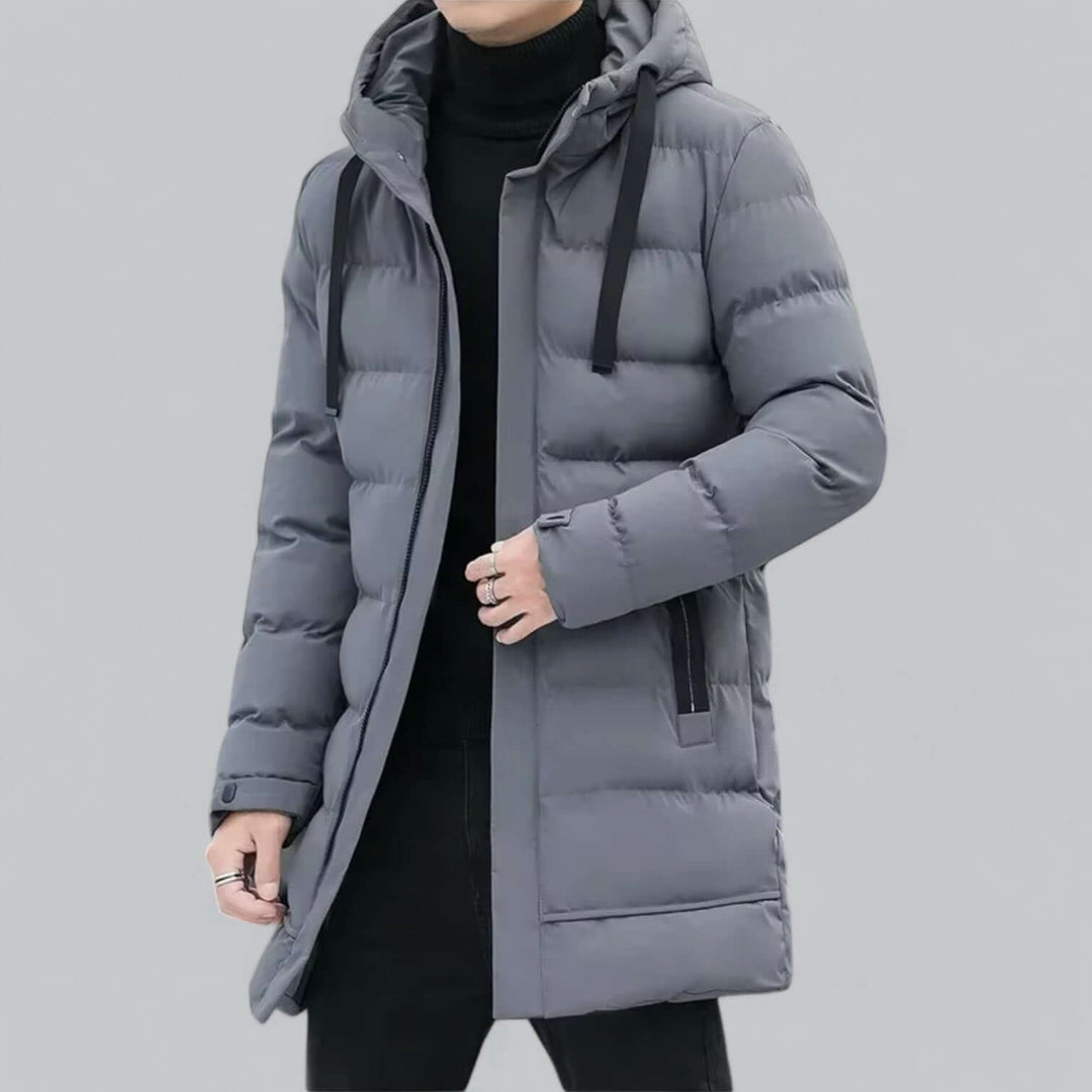 EB | Lang geschnittene gepolsterte Winter Parka Jacke