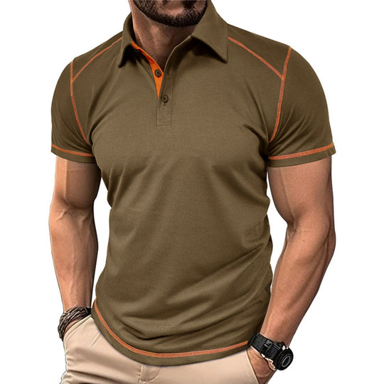 EB | Kurzärmeliges Poloshirt zum Spleißen