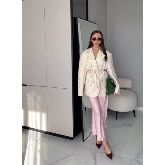 EB | mit Blumenprint Und Gürtel für Damen