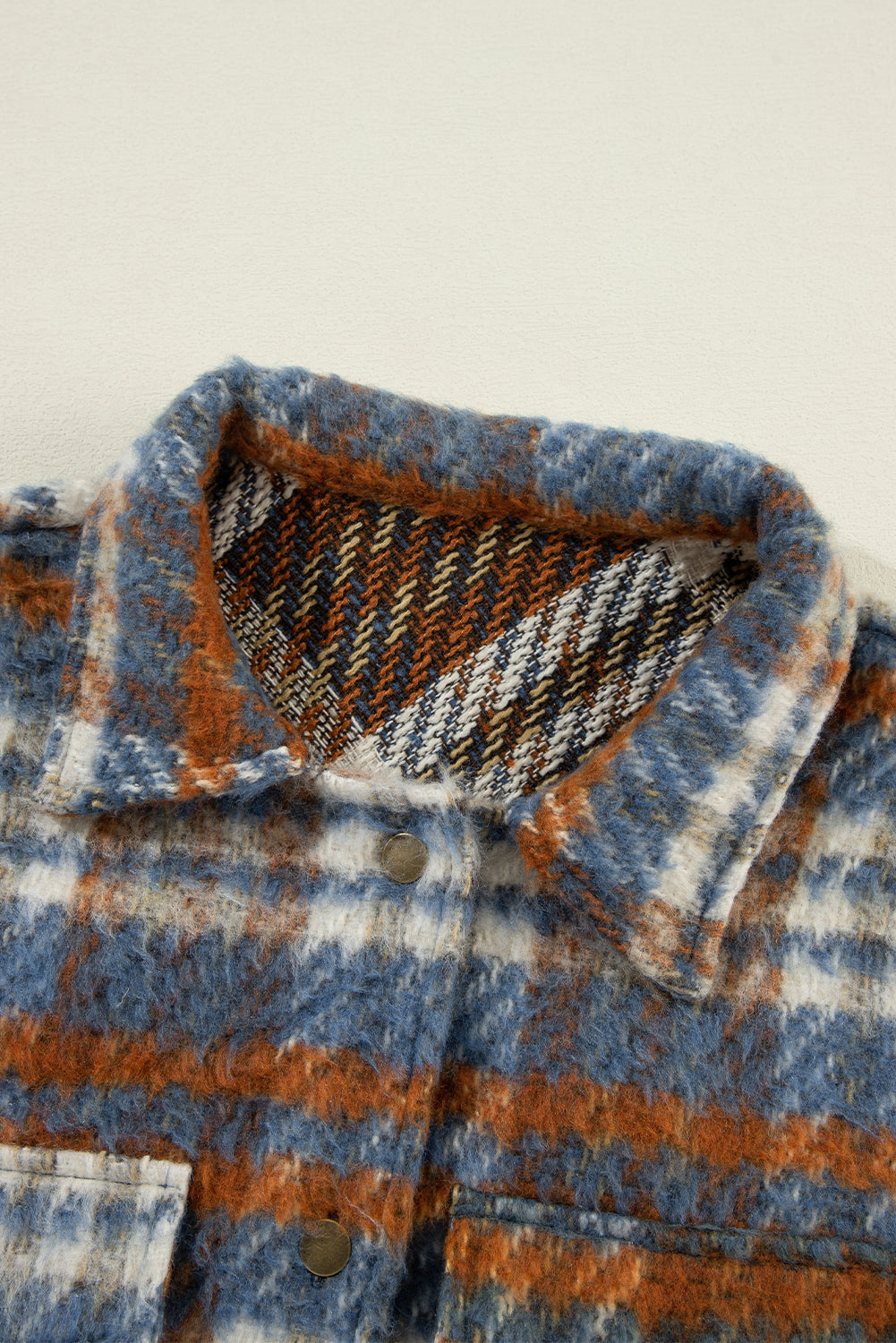 EB | Gitterhemdjacke Im Flanell-look Wollmischung Warm und Trendy