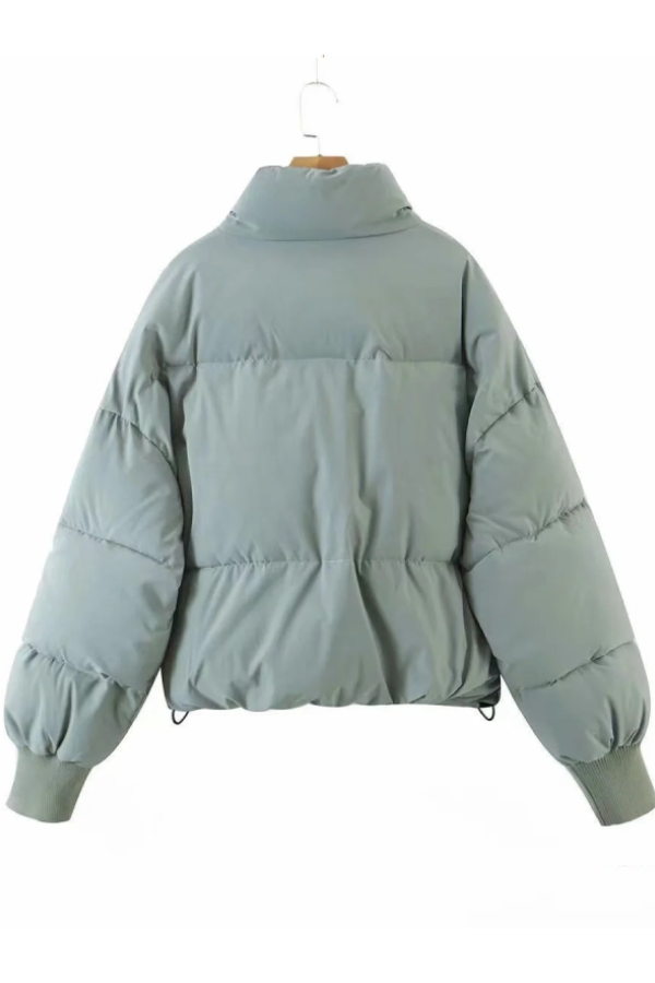 EB | Kragen Reißverschluss Tasche Dick Warm Baumwolljacke