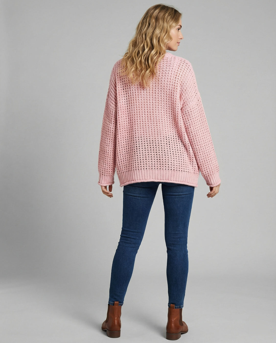EB | oversized Pullover mit V-Ausschnitt