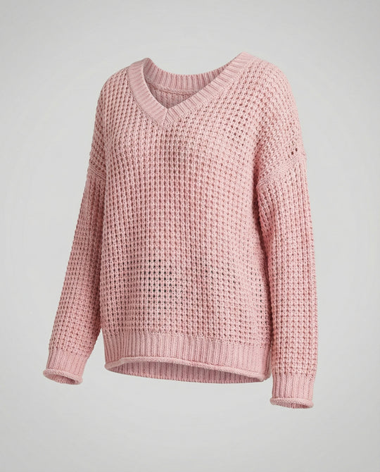 EB | oversized Pullover mit V-Ausschnitt