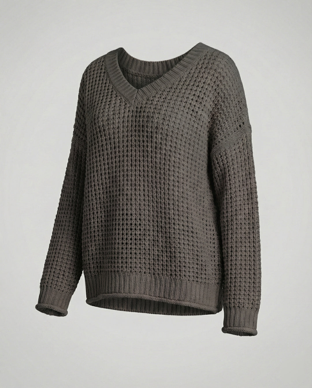 EB | oversized Pullover mit V-Ausschnitt
