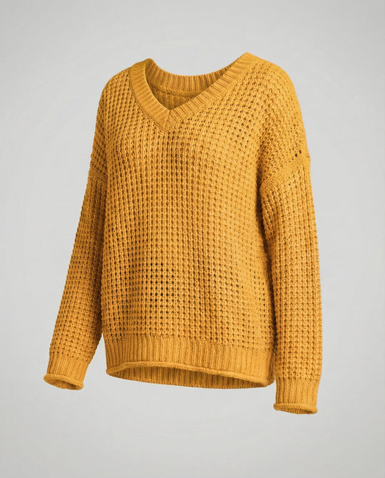 EB | oversized Pullover mit V-Ausschnitt