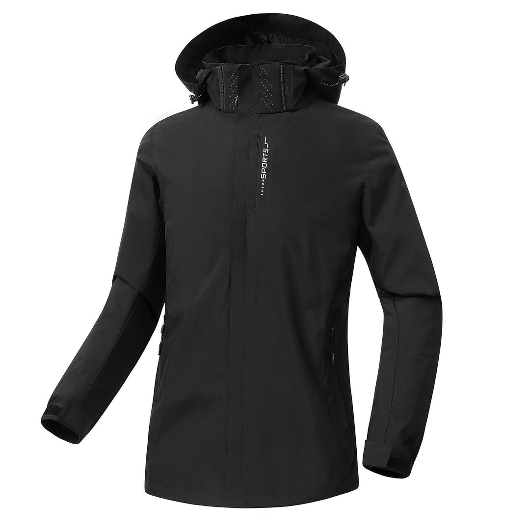 EB | Damen Sportjacke mit Kapuze, Winddicht und Wasserdicht