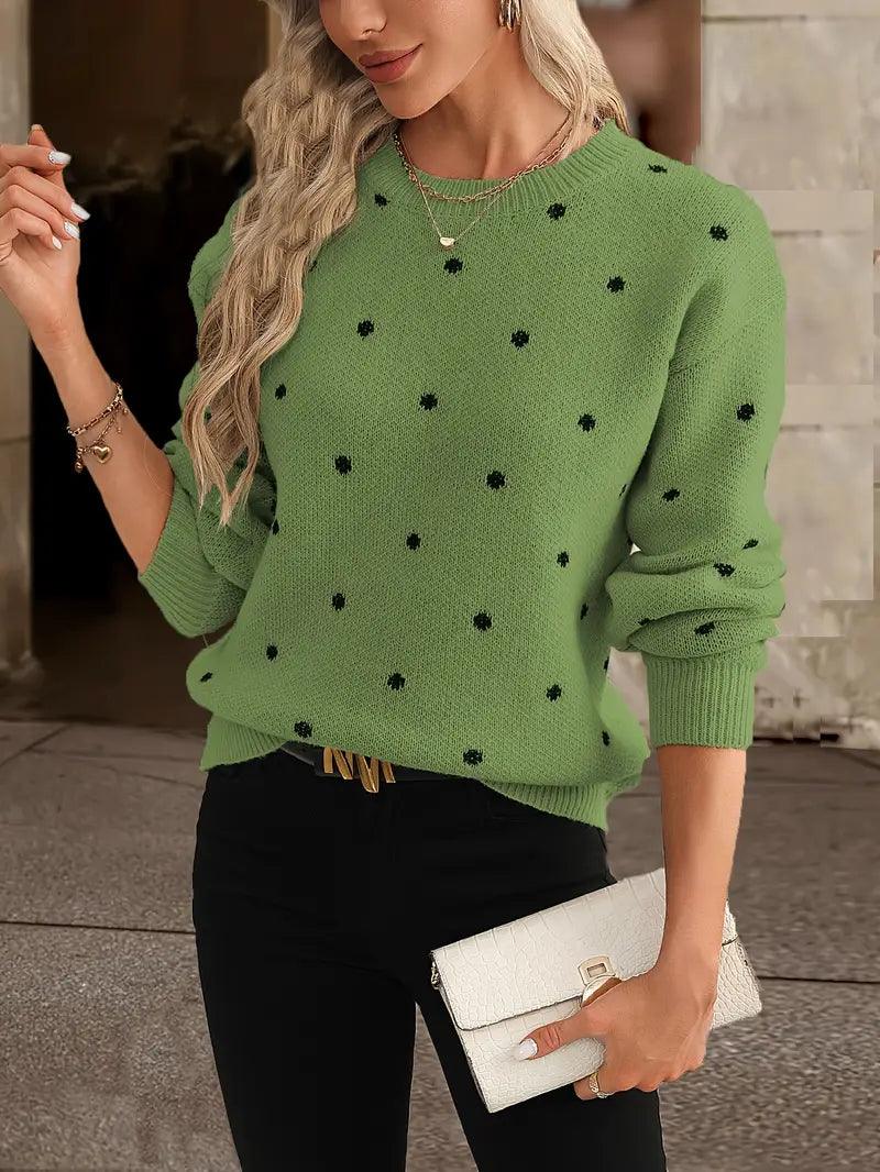EBMode – langärmliger poker-dot-pullover