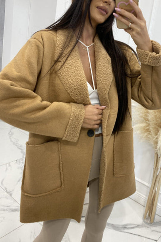 EB | kurze Sherpa-Damenjacke