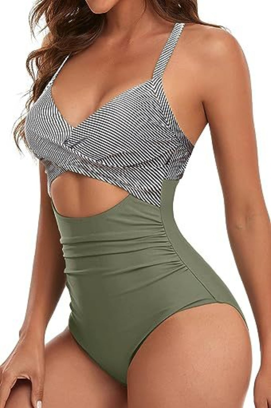 EB | Hohler rückenfreier Bikini mit engen Trägern
