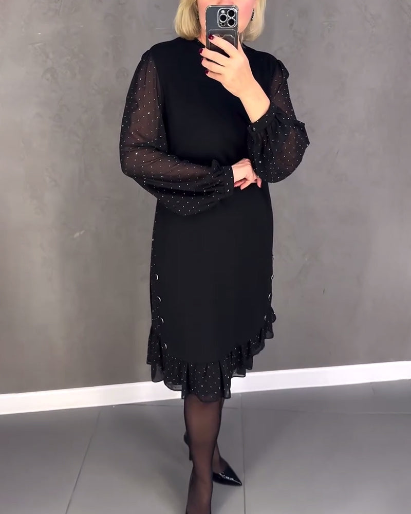 EB | Kleid mit Langen Ärmeln und Punkten
