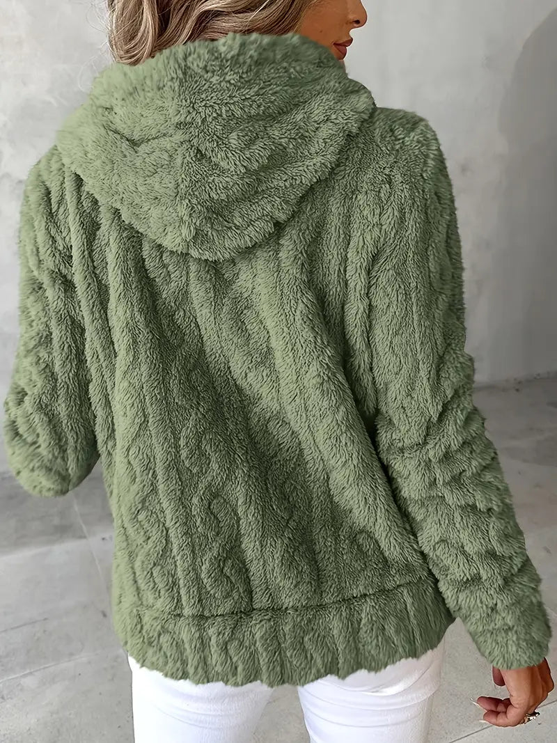 EB | Weiches Kapuzen Sweatshirt mit Reißverschluss