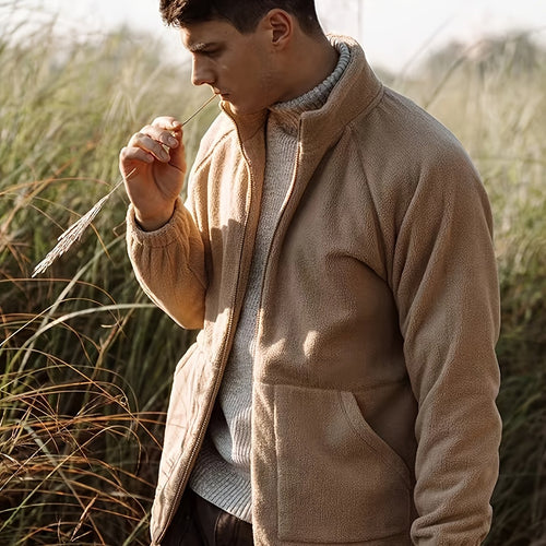EB | Wintermantel Aus Warmem, Einfarbigem Fleece