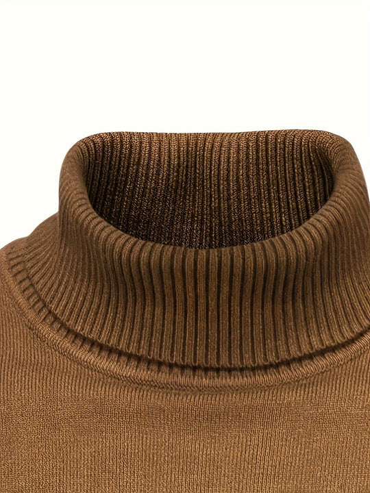 EB | Klassischer Rollkragenpullover Weich und Stilvoll Wollmischung