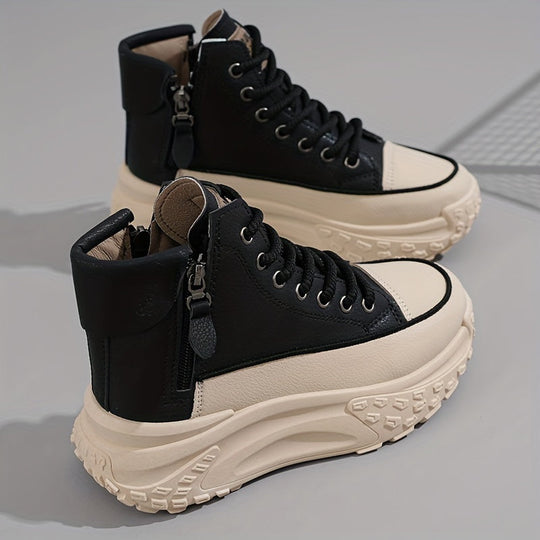 EB | Lässige Plateau Knöchelhohe Sneaker