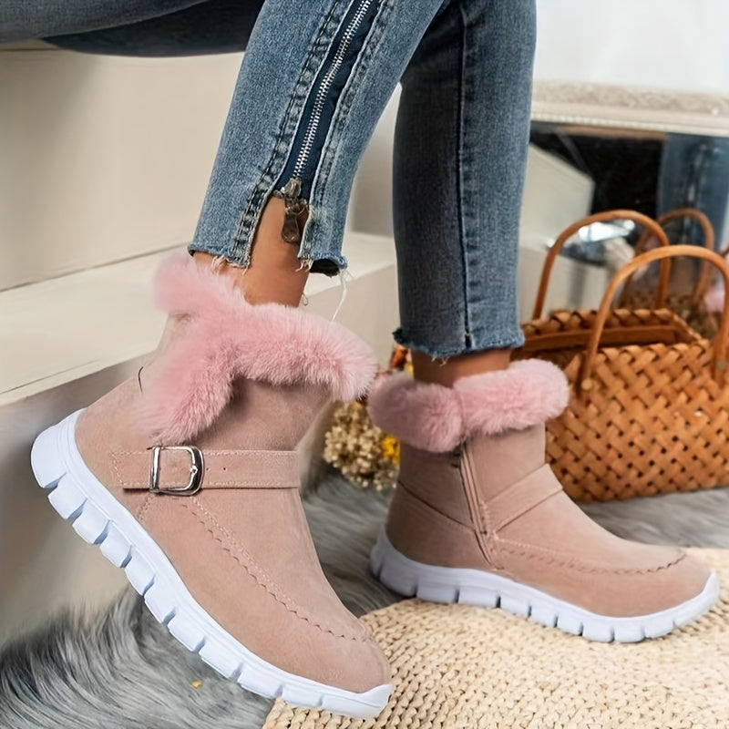 EB | Schneestiefel mit Schnalle und Seitenreißverschluss