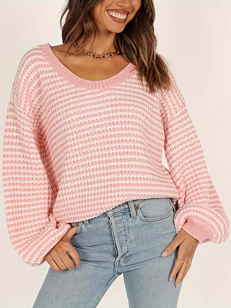 EB | Strickpullover mit Überschnittenen Schultern