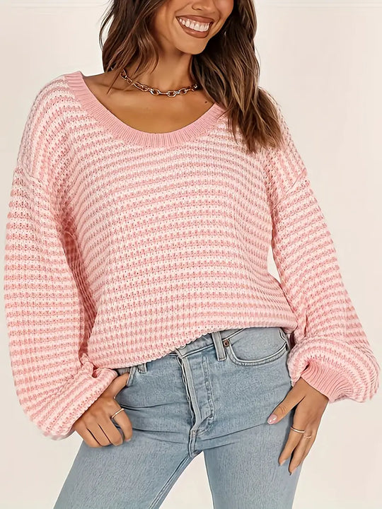 EB | Strickpullover mit Überschnittenen Schultern