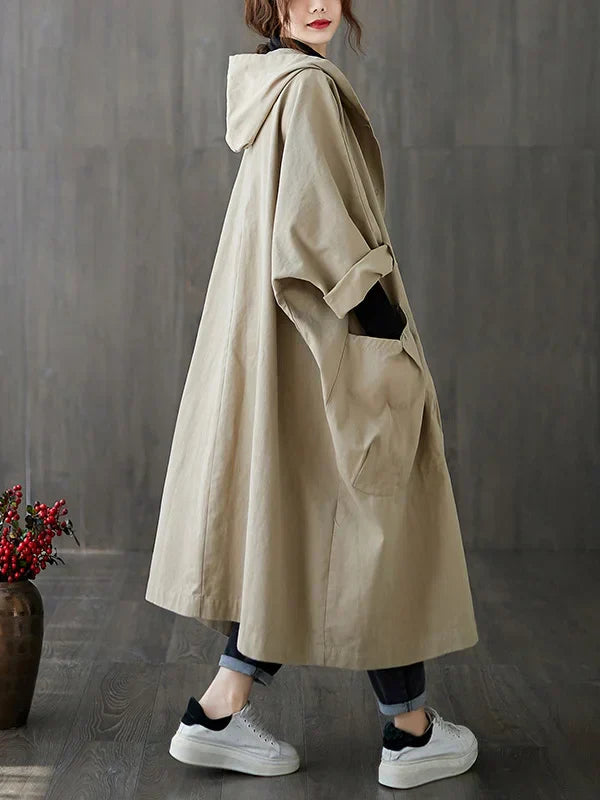EB | Langer Wasserdichter Trenchcoat Mantel