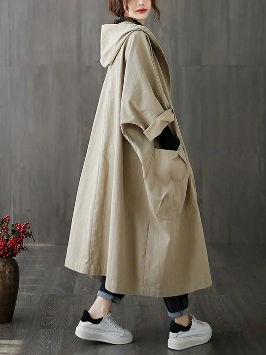EB | Langer Wasserdichter Trenchcoat Mantel
