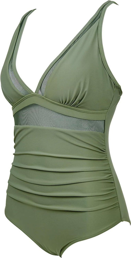 EB | Einteiliger hohler Badeanzug mit hoher Taille