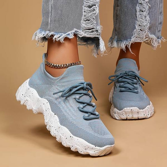 Hellblau Elastische Socken Schuhe EB