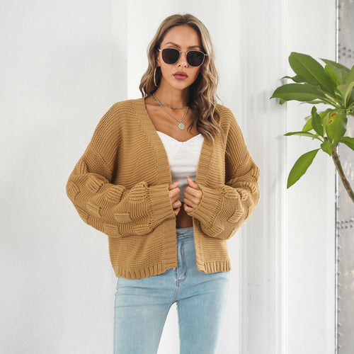 EB | Schicke & gemütliche Strickjacke mit Puffärmeln