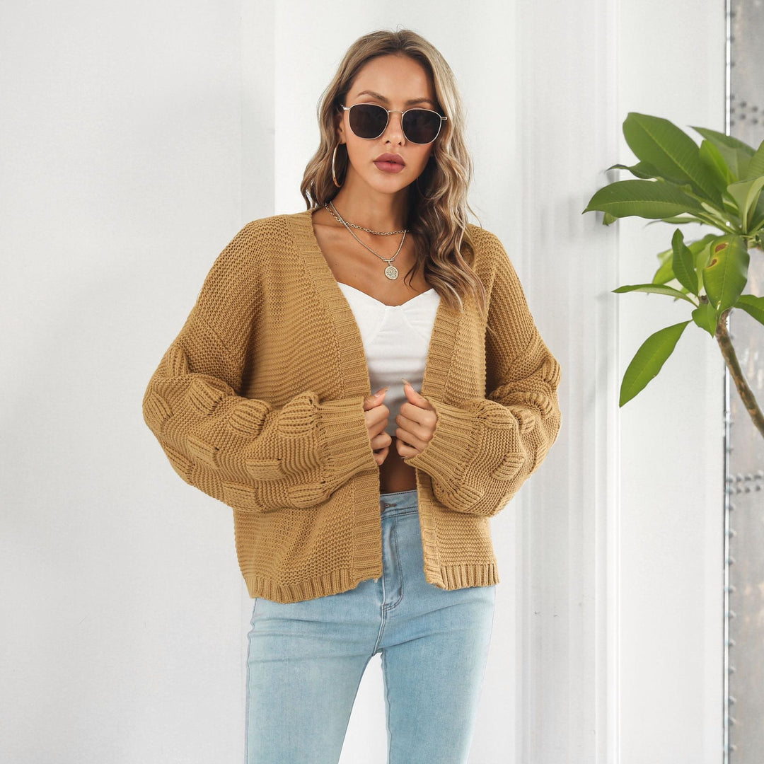 EB | Strickjacke mit Puffärmeln