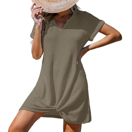 EB | Blusenkleid mit V-Ausschnitt und Knick