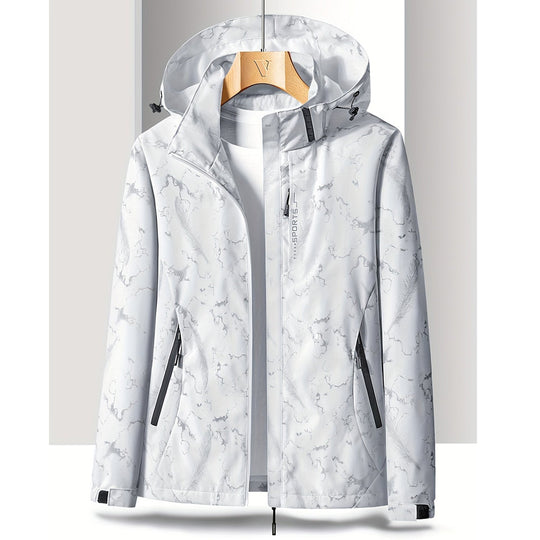 EB | Damen Sportjacke mit Kapuze, Winddicht und Wasserdicht