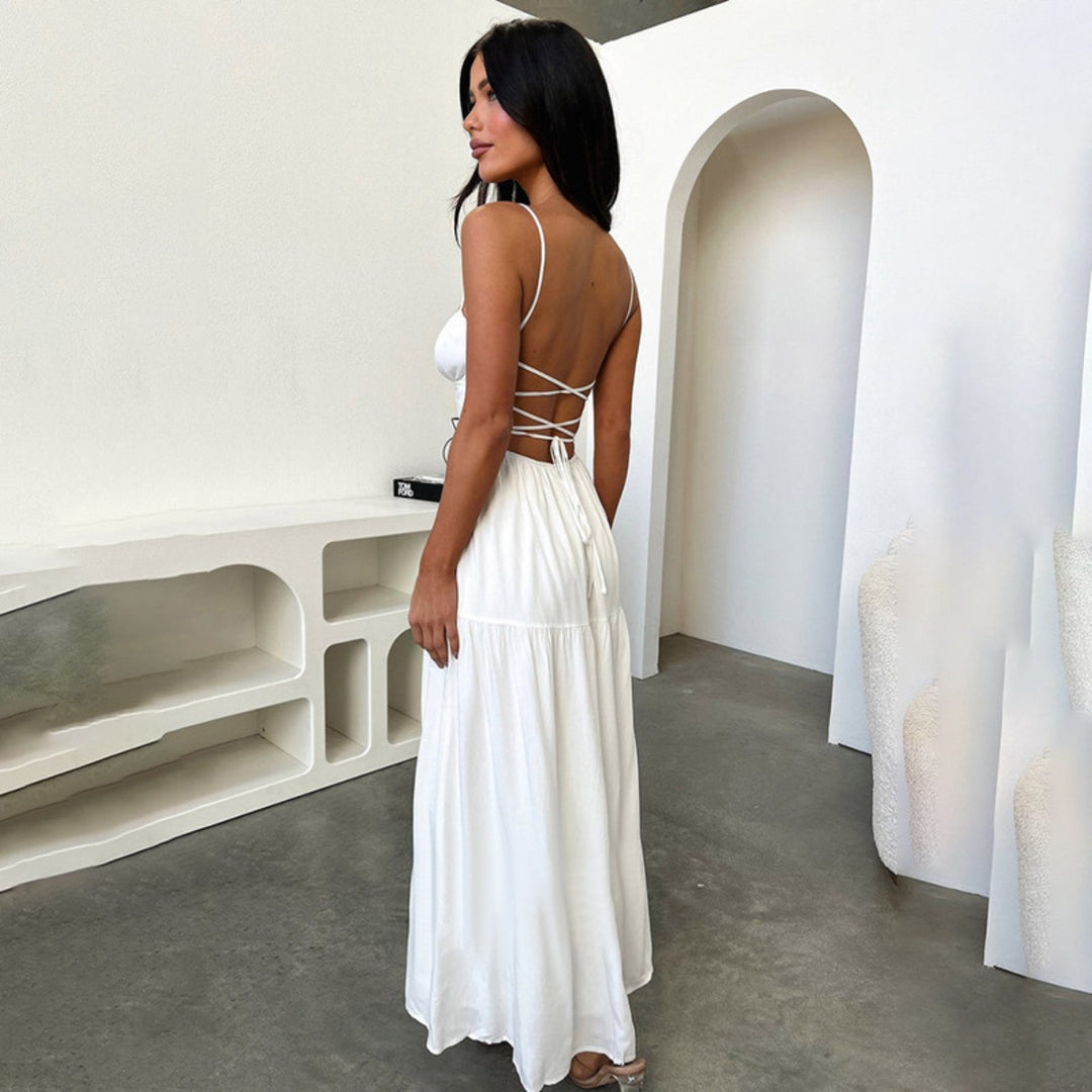 EB | Kleid mit Hosenträgern und Neckholder