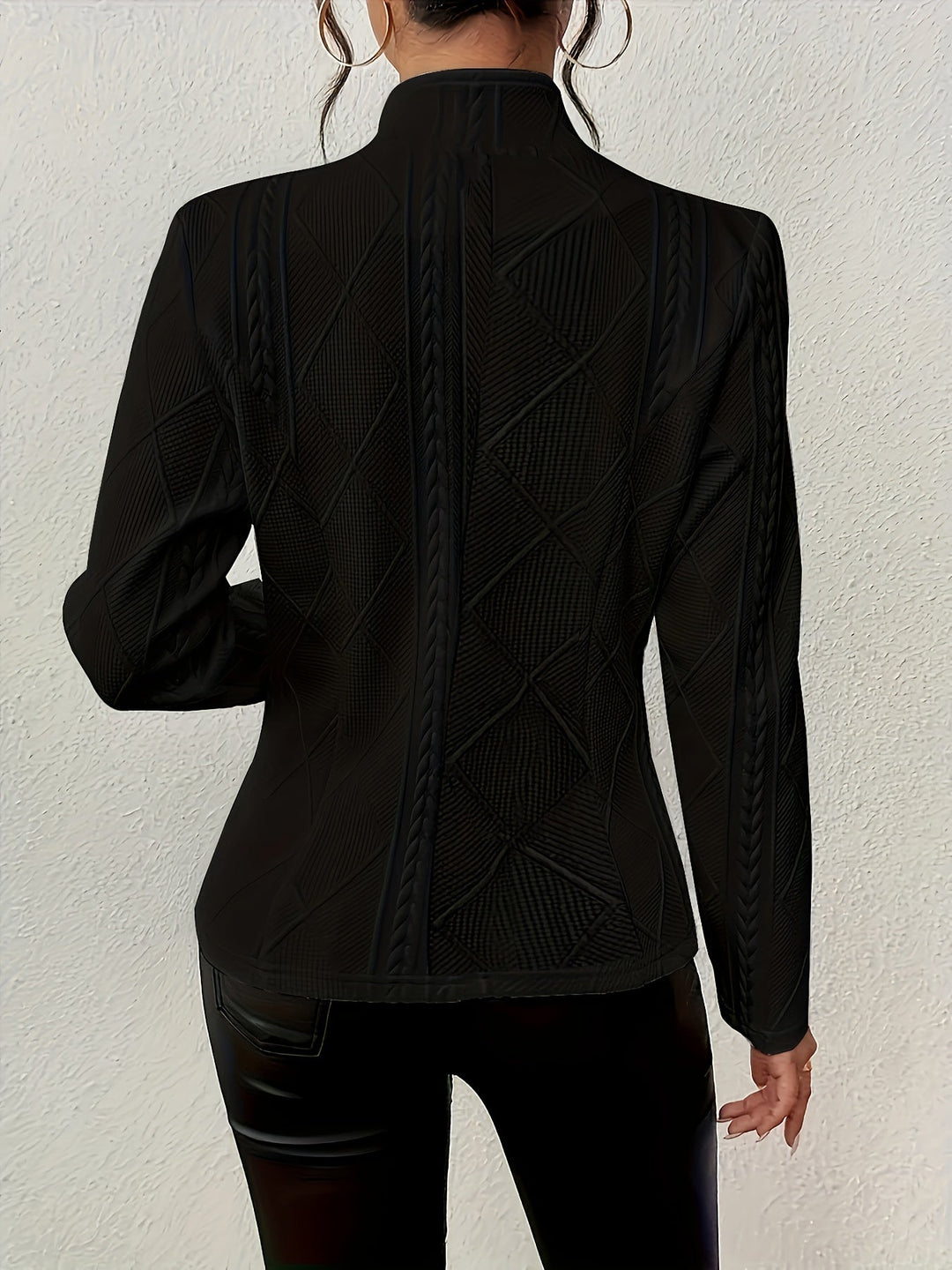 EB | Eleganter Blazer Texturiertes Design Moderne Silhouette