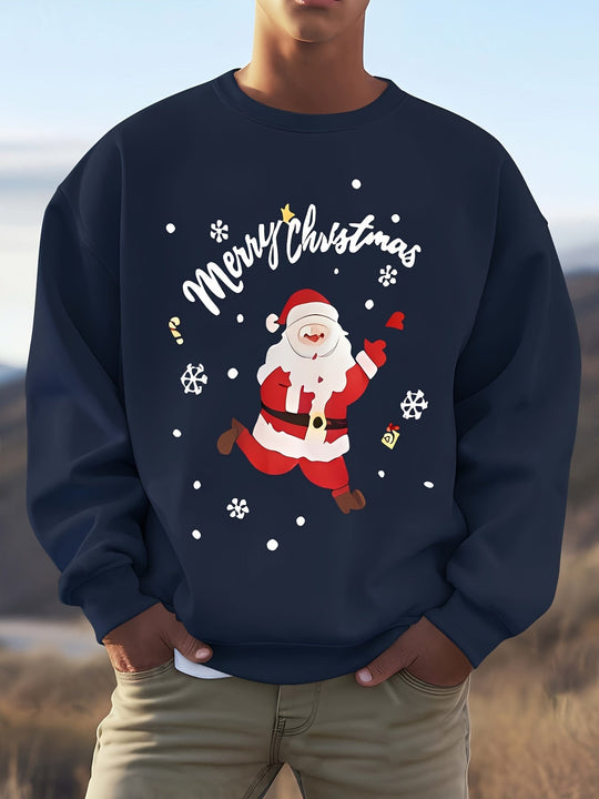 EB | Sweatshirt mit Weihnachtsmotiv Baumwolle Frohe Weihnachten Design