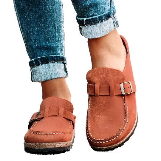 EB | Bequeme Slipper mit Schnallenverschluss
