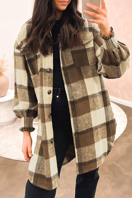 EB | Karohemdjacke Baumwolle und Polyester Perfekt Zum Layering