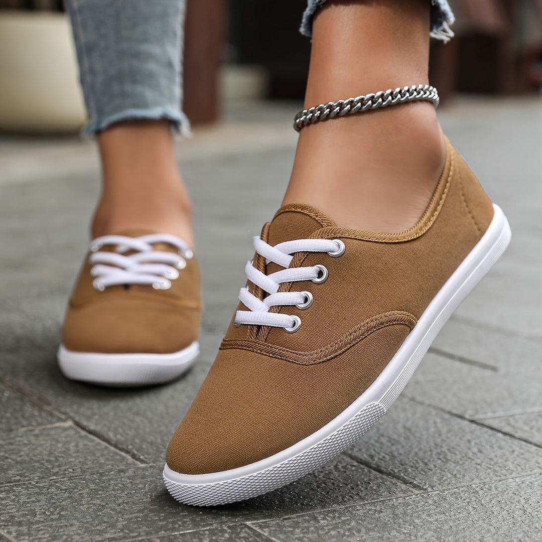 EB | Bequeme Niedrige Canvas Schnürschuhe
