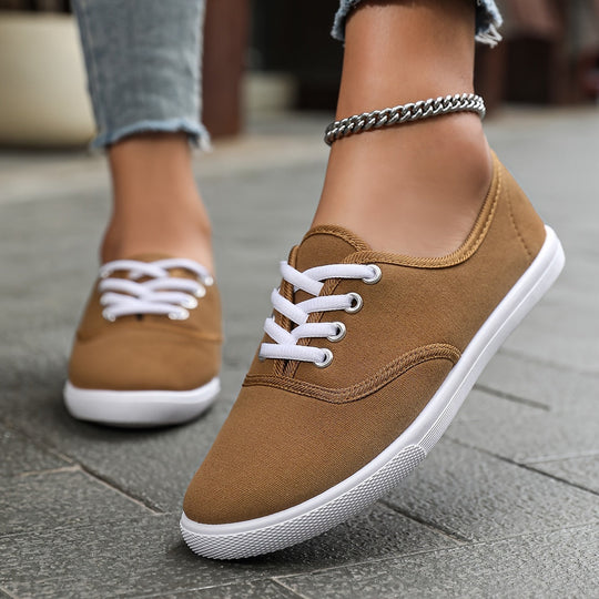 EB | Bequeme Niedrige Canvas Schnürschuhe
