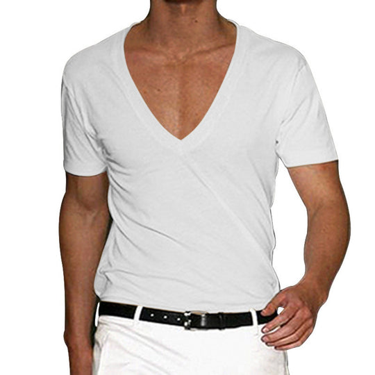 EB | Slim Fit T-Shirt mit V-Ausschnitt