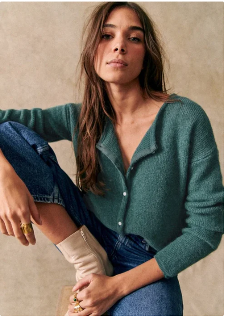 EB | Damen Cardigan mit V-Ausschnitt und Knöpfen