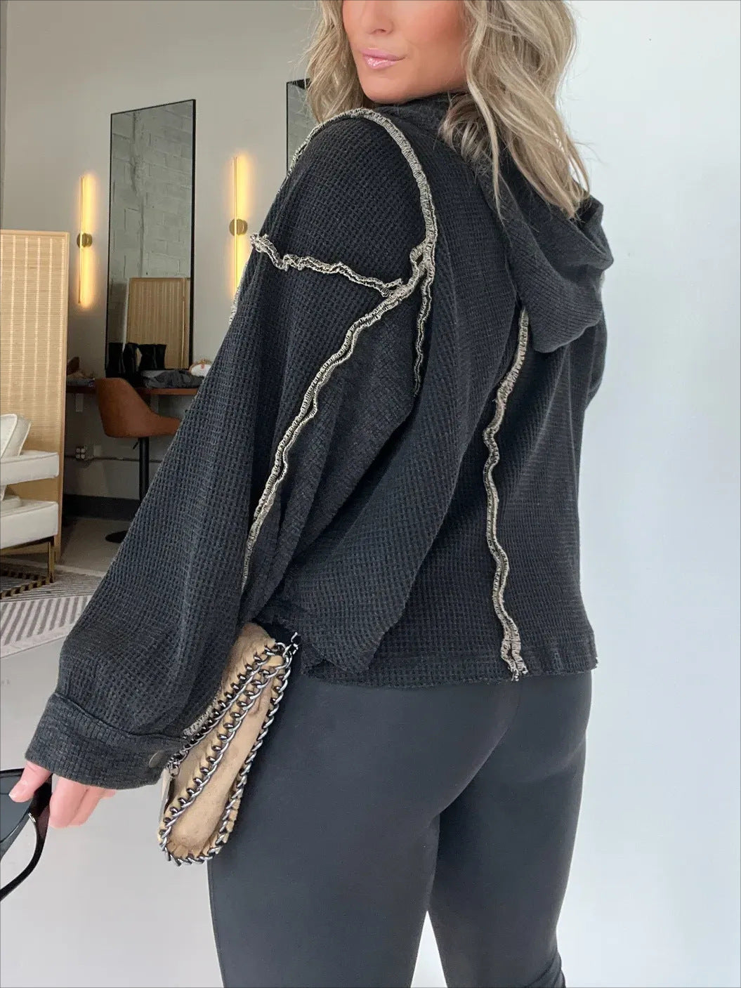 EB | Pullover mit Unregelmäßigem Saum für Herbst und Winter