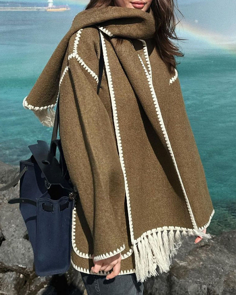 EB | Hepburn-Stil Wollcape Mantel